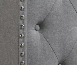 Gray Upholstered Shelter Wingback Queen Bed 28 Gray Upholstered Shelter Wingback Queen Bed -Storage supplies store 810513491 8