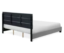 Gray Hudson King Upholstered Linen Fabric Bed 26 Gray Hudson King Upholstered Linen Fabric Bed -Storage supplies store 810513494 13