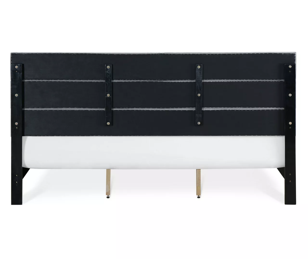 Gray Hudson King Upholstered Linen Fabric Bed 17 Gray Hudson King Upholstered Linen Fabric Bed - Image 15