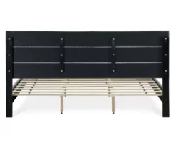 Gray Hudson King Upholstered Linen Fabric Bed 34 Gray Hudson King Upholstered Linen Fabric Bed -Storage supplies store 810513494 17