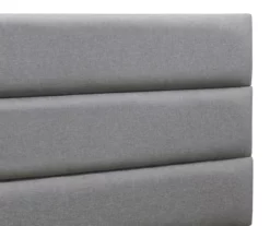 Gray Hudson King Upholstered Linen Fabric Bed 28 Gray Hudson King Upholstered Linen Fabric Bed -Storage supplies store 810513494 7