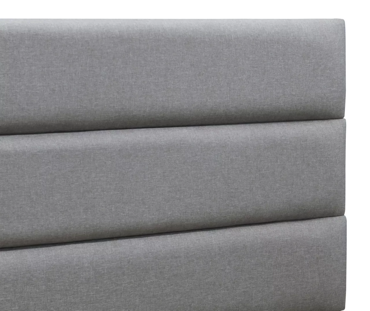 Gray Hudson King Upholstered Linen Fabric Bed 12 Gray Hudson King Upholstered Linen Fabric Bed - Image 10