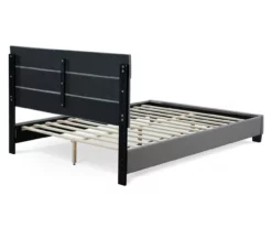 Gray Hudson Queen Upholstered Linen Fabric Bed 34 Gray Hudson Queen Upholstered Linen Fabric Bed -Storage supplies store 810513495 14