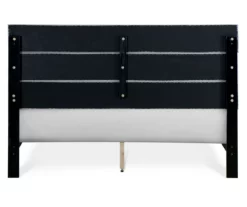 Gray Hudson Queen Upholstered Linen Fabric Bed 35 Gray Hudson Queen Upholstered Linen Fabric Bed -Storage supplies store 810513495 16