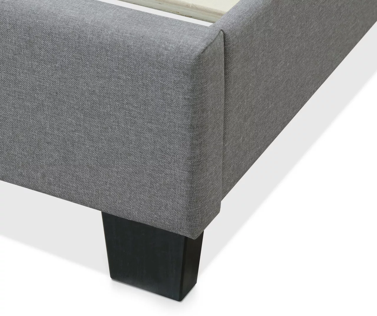 Gray Hudson Queen Upholstered Linen Fabric Bed 14 Gray Hudson Queen Upholstered Linen Fabric Bed - Image 12