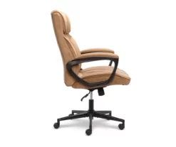 Hannah Beige Microfiber Office Chair -Storage supplies store 810513511 12