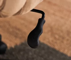 Hannah Beige Microfiber Office Chair -Storage supplies store 810513511 9