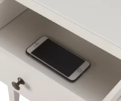 White Finley Wood 3-Drawer Nightstand 29 White Finley Wood 3-Drawer Nightstand -Storage supplies store 810513520 11