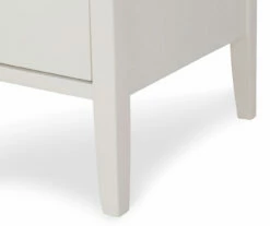 White Finley Wood 3-Drawer Nightstand 30 White Finley Wood 3-Drawer Nightstand -Storage supplies store 810513520 12