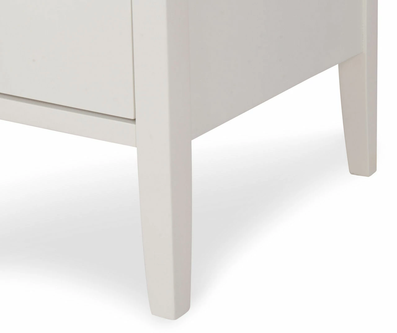 White Finley Wood 3-Drawer Nightstand 14 White Finley Wood 3-Drawer Nightstand - Image 12