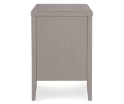 Gray Finley Wood 3-Drawer Nightstand -Storage supplies store 810513522 10