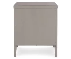 Gray Finley Wood 3-Drawer Nightstand -Storage supplies store 810513522 11
