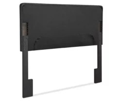 Amery Charcoal Gray Tufted Upholstered Queen Headboard -Storage supplies store 810513525 11