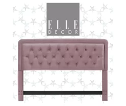 Amery Blush Pink King Upholstered Headboard -Storage supplies store 810513526