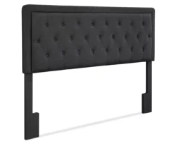 Charcoal Gray Amery Upholstered King Headboard