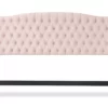 French Blush Pink Celeste Upholstered King Headboard