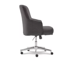 Leighton Dark Gray Memory Foam Fabric Office Chair -Storage supplies store 810513537 10
