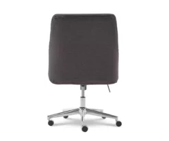 Leighton Dark Gray Memory Foam Fabric Office Chair -Storage supplies store 810513537 12