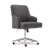 Leighton Dark Gray Memory Foam Fabric Office Chair -Storage supplies store 810513537 2