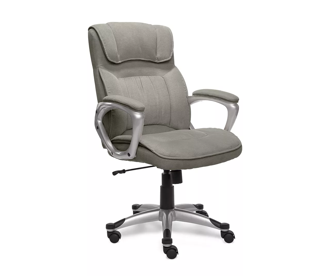 Glacial Gray Linen Executive Office Chair 4 Glacial Gray Linen Executive Office Chair - Image 2