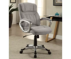 Glacial Gray Linen Executive Office Chair 15 Glacial Gray Linen Executive Office Chair -Storage supplies store 810513550 3