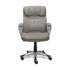 Glacial Gray Linen Executive Office Chair -Storage supplies store 810513550 4