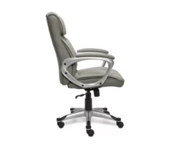 Glacial Gray Linen Executive Office Chair 12 Glacial Gray Linen Executive Office Chair -Storage supplies store 810513550 5