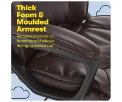 Hannah Brown Bonded Leather Office Chair 29 Hannah Brown Bonded Leather Office Chair -Storage supplies store 810513551 A0 7