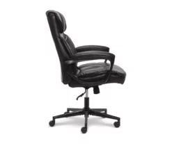 Hannah Black Bonded Leather Office Chair -Storage supplies store 810513552 11