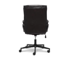 Hannah Black Bonded Leather Office Chair -Storage supplies store 810513552 13