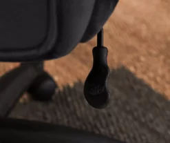 Hannah Charcoal Gray Microfiber Office Chair -Storage supplies store 810513553 7