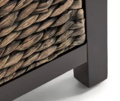 Rustic Black Wicker Storage Trunk -Storage supplies store 810513555 10