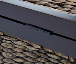 Rustic Black Wicker Storage Trunk -Storage supplies store 810513555 6