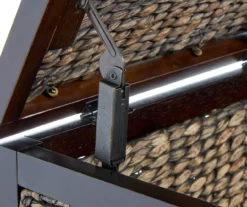 Rustic Black Wicker Storage Trunk -Storage supplies store 810513555 7