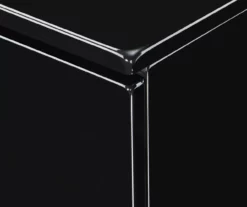 Black Hudson 2-Drawer Wood Nightstand -Storage supplies store 810513557 14