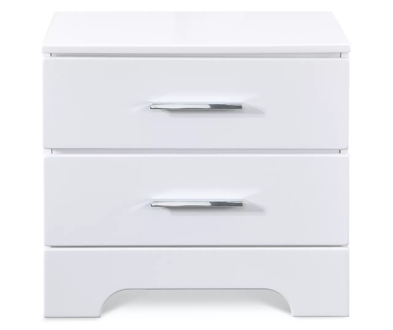 White Hudson 2-Drawer Wood Nightstand 3 White Hudson 2-Drawer Wood Nightstand
