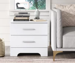 White Hudson 2-Drawer Wood Nightstand 23 White Hudson 2-Drawer Wood Nightstand -Storage supplies store 810513558 3