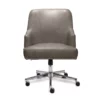 Leighton Gray Memory Foam Bonded Leather Office Chair -Storage supplies store 810513560 11