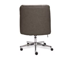 Leighton Gray Memory Foam Bonded Leather Office Chair -Storage supplies store 810513560 14