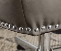 Leighton Gray Memory Foam Bonded Leather Office Chair -Storage supplies store 810513560 7