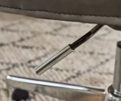 Leighton Gray Memory Foam Bonded Leather Office Chair -Storage supplies store 810513560 9