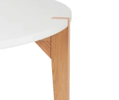 White Round Coffee Table -Storage supplies store 810513564 7