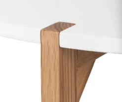 White Round Coffee Table -Storage supplies store 810513564 8