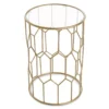 Gold Harper Side Table -Storage supplies store 810513567 6