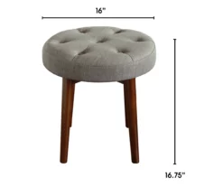 Penelope Tufted Stool -Storage supplies store 810513571 3
