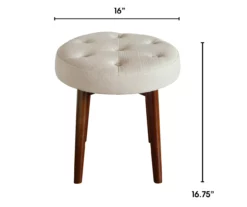 Penelope Tufted Stool -Storage supplies store 810513572 3