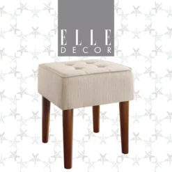 Aria Tufted Stool -Storage supplies store 810513575