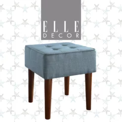 Aria Tufted Stool -Storage supplies store 810513577