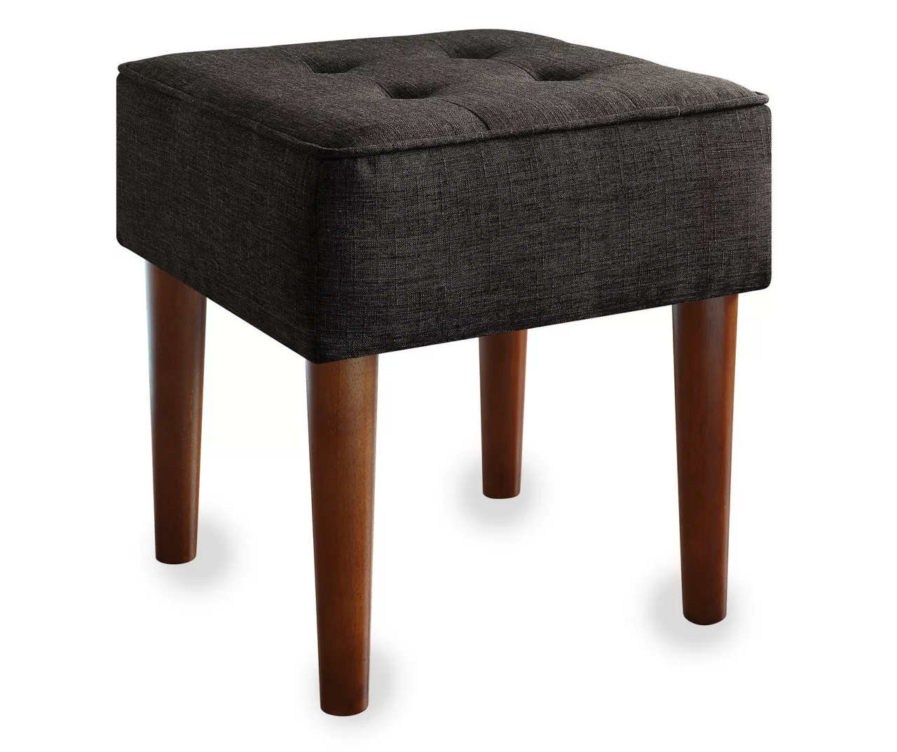 Aria Charcoal Grey Tufted Stool 3 Aria Charcoal Grey Tufted Stool