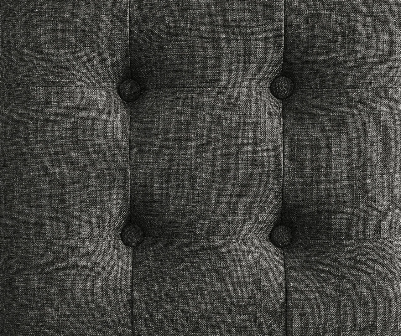 Aria Charcoal Grey Tufted Stool 6 Aria Charcoal Grey Tufted Stool - Image 4